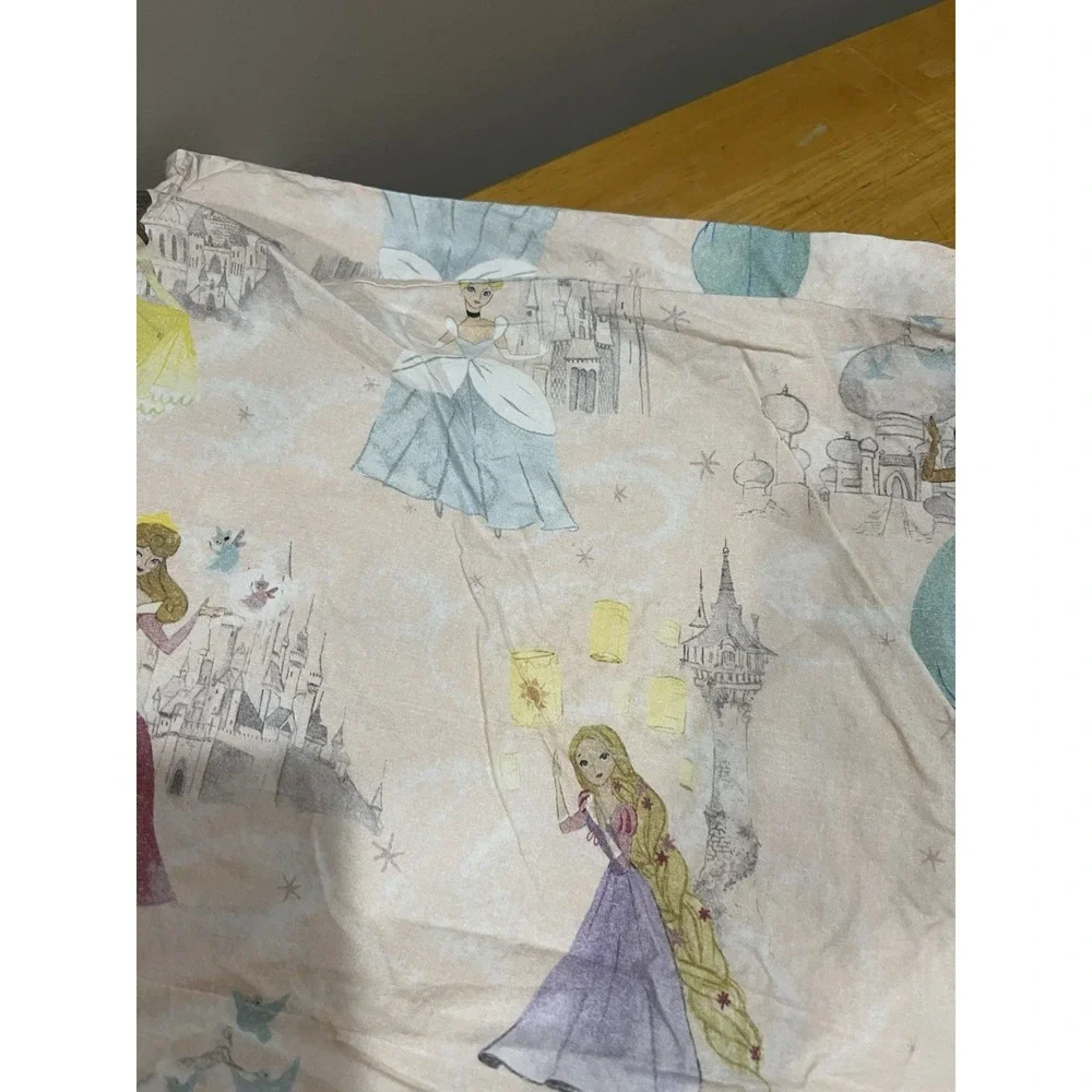 Pottery Barn Kids Disney‎ Princesses Full/Queen Duvet Cover 100% Cotton